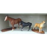 Beswick pottery model animals: to include racehorses  10.5"h