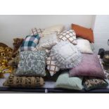 A selection of variously patterned scatter cushions