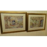 After Michael John Harris - a pair of scenes depicting ancient kitchens  Limited Edition 24/500 &