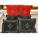 Six Ralph Lauren scatter cushions, in various colours