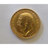A George V sovereign, St George on the obverse  1918
