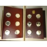 Book: 'The Churchill Centenary Medals Silver Proof Collectors Set' comprising complete 24 items