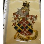 A ring file album of heraldic emblems
