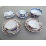 18thC Chinese Export porcelain: to include variously decorated tea bowls and saucers