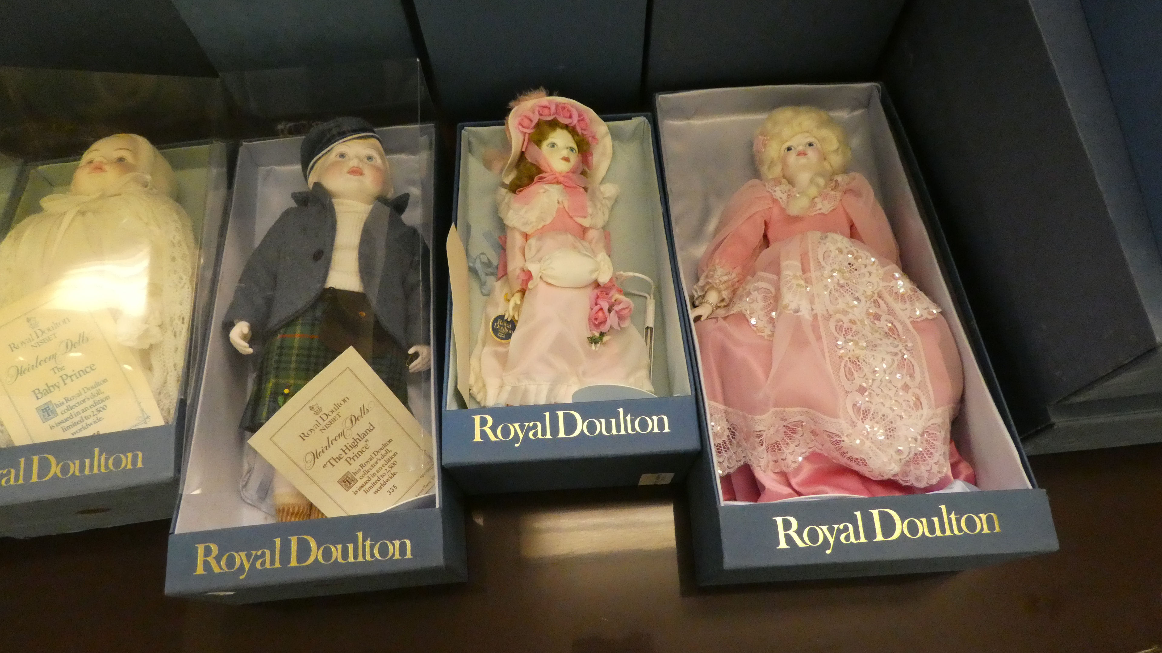 Boxed Royal Doulton 'Nisbet' collector's dolls: to include 'Small Sister'  tallest 13"h - Image 2 of 4