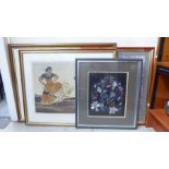 Framed prints: to include after David Shepherd - 'The Mountain Gorilla of Rwanda'  Limited Edition