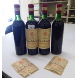 Wine, four bottles of 1970 Chateau Phelan Segur