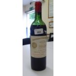 Wine, a bottle of 1962 Chateau Cheval Blanc