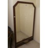 A late 19thC mahogany framed mirror with ormolu mounts  68" x 36"