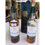 A bottle of House of Commons No.1 Scotch Whisky, bearing the signatures of Margaret Thatcher and