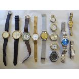 Modern wristwatches, variously cased and strapped