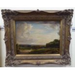 Arthur Friedenson - a Devonshire landscape  oil on canvas  bears a signature  10" x 13"  framed