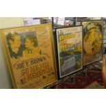 Four various framed and printed film posters: to include 'Port of Hell' starring Dane Clark and