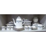 Minton Grasmere tableware: to include a coffee pot  9"h; and eight cups and saucers