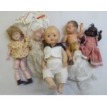 Celluloid baby and other dolls