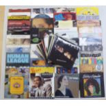 45 rpm vinyl records, mainly pop and rock