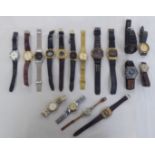 Digital and other variously cased and strapped wristwatches