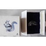 Swarovski Crystal ornaments and accessories: to include a figure, a dancing man  8"h  boxed