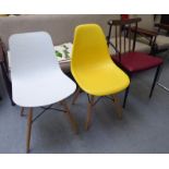 Three post 1970s chairs: to include two Eames style office chairs