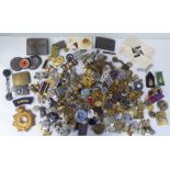 Miscellaneous badges and other insignia, some military  (Please Note: this lot is subject to the