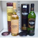 Whisky, two bottles, viz. a Glenfiddich Special Reserve Single Malt  boxed; and a Glenmorangie 10