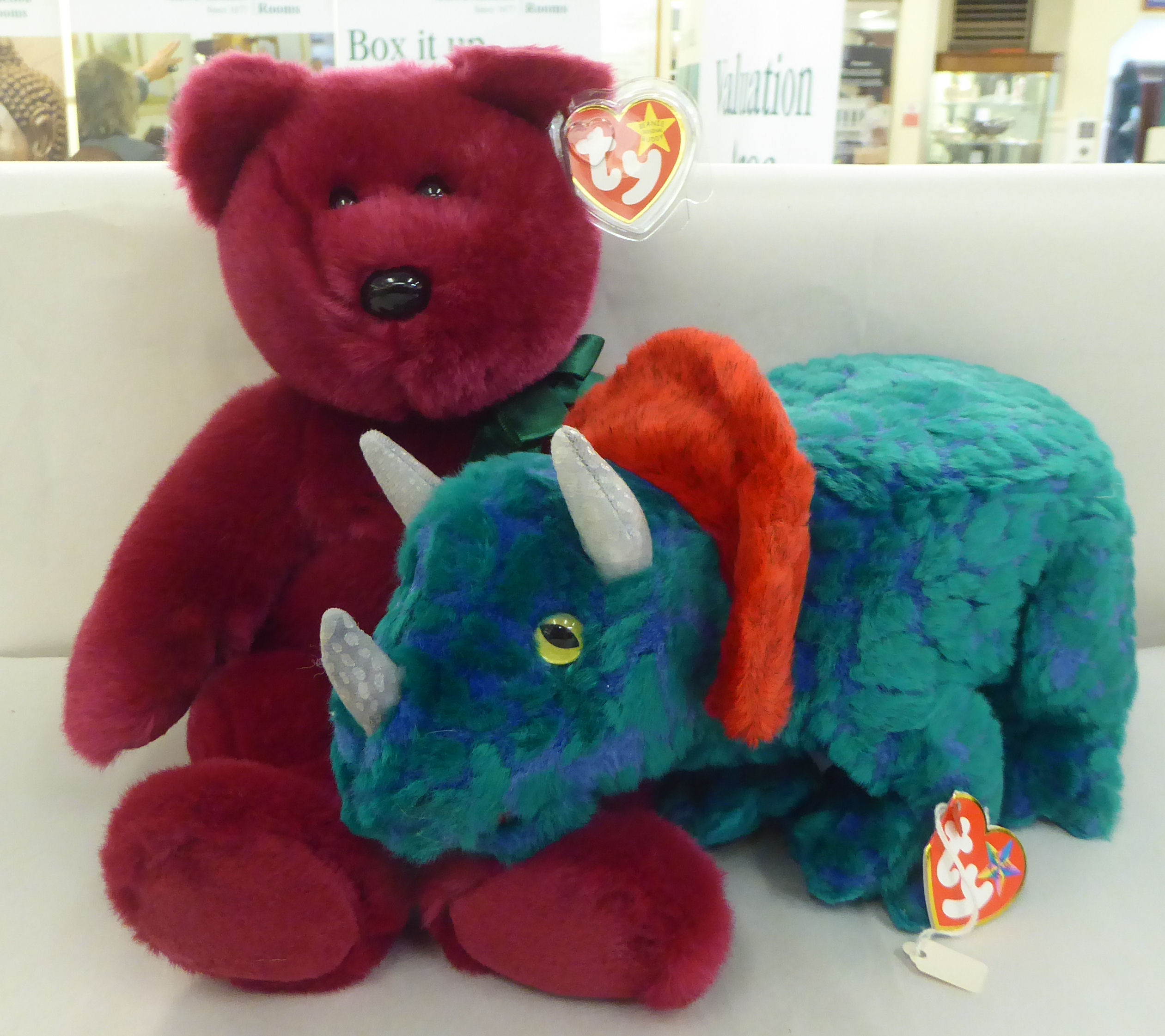 Ten Beanie Buddy Teddy bears and animals: to include a dinosaur - Image 3 of 4