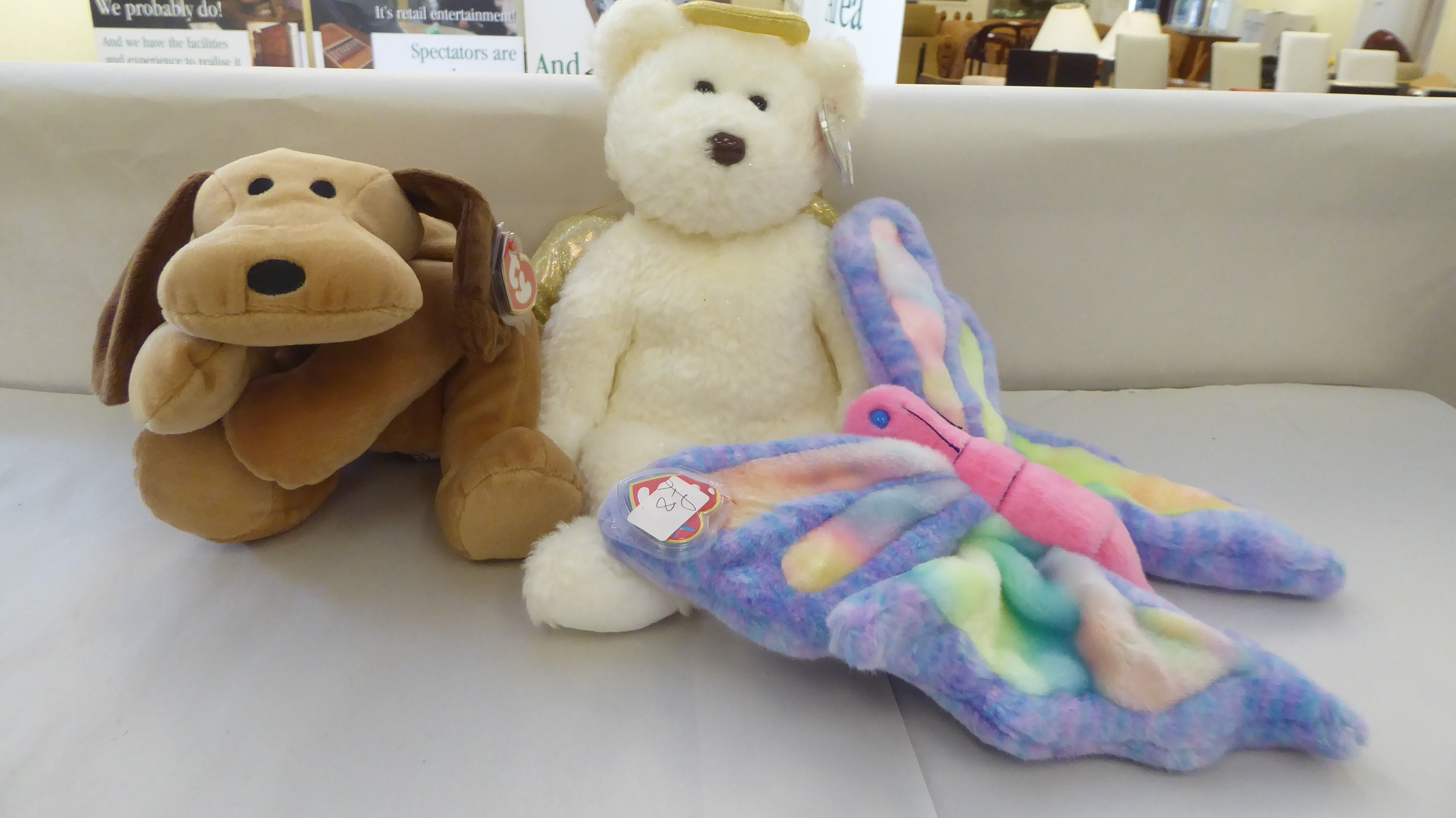 Ten Beanie Buddy Teddy bears and animals: to include 'Flitter' - Image 4 of 4