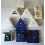 Swarovski Crystal Christmas ornaments: to include the 1997 snowflake  3.5"h  boxed