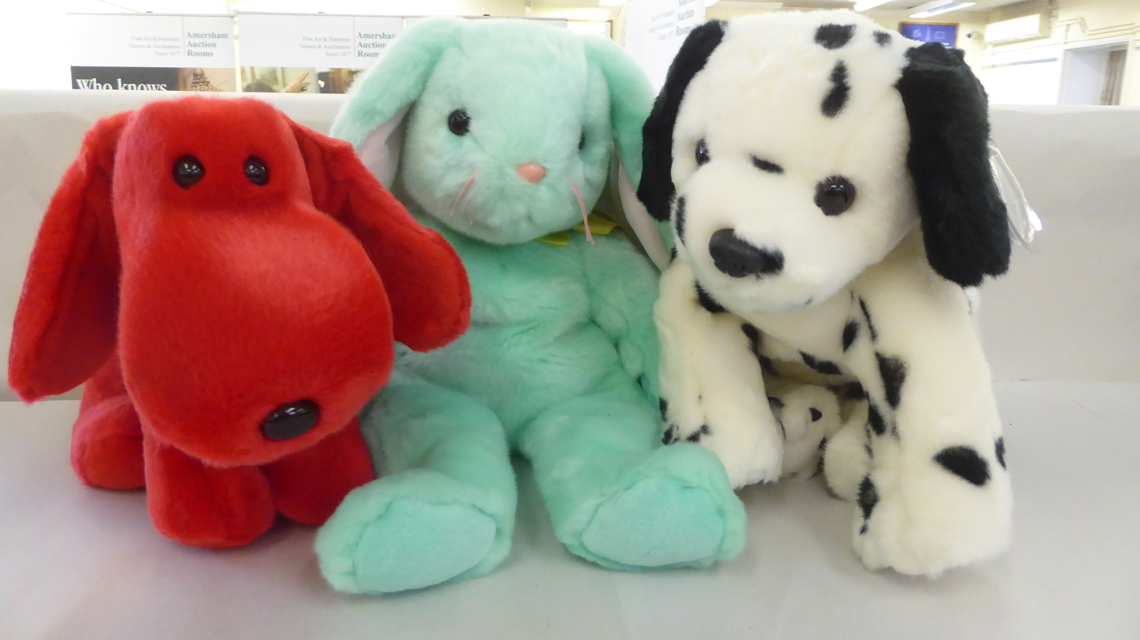 Ten Beanie Buddy Teddy bears and animals: to include a polar bear cub