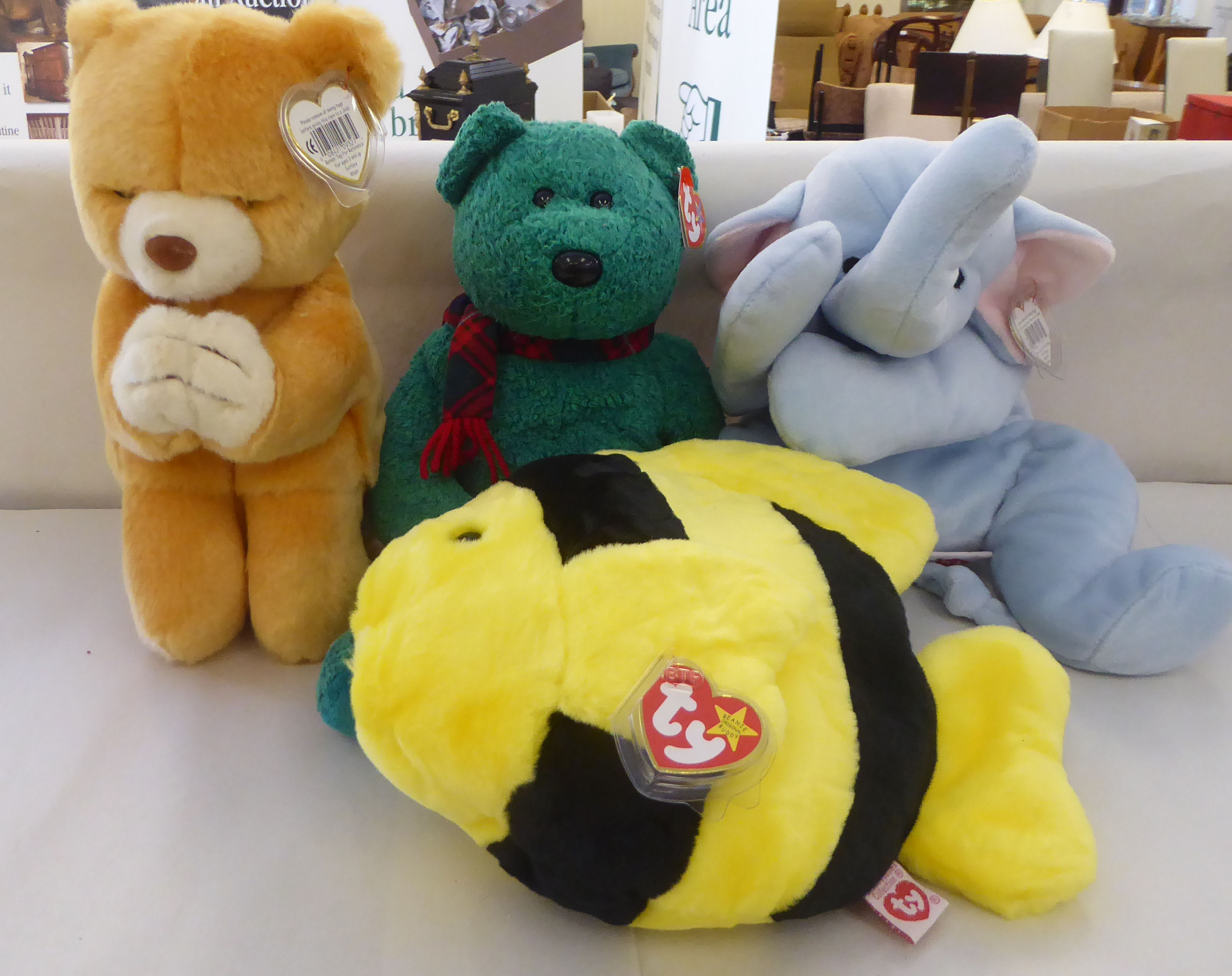 Ten Beanie Buddy Teddy bears and animals: to include 'Flitter' - Image 3 of 4