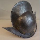 A Spanish Morion medieval design helmet (Please Note: this lot is subject to the statement made in