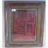 Attributed to Colin Finn - a study of domestic objects  mixed media  12" x 9"  framed