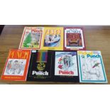 Books, seven issues of 'Pick of Punch' edited by Alan Coren: to include '1984'