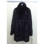 A Birger Christensen, retailed by Saks of 5th Avenue black mink jacket  approx. size 12