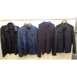 Men's fashion, mainly jackets with examples by Armani and Louis Vuitton  size M/L