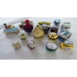China, enamel and other trinket boxes with examples by Limoges