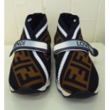 A pair of Fendi, Rome, low sock trainers  size 39