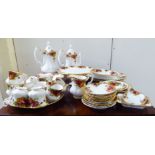 Royal Albert Old Country Rose pattern tableware: to include a teapot