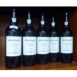 Five bottles of Grahams 2007 vintage port