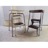 Two circa 1950-1970s two tier steps