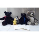 Soft toys: to include a Steiff Joshua Teddy bear  Limited Edition 348/5000  15"h