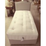 A modern single bed base and mattress  36"w