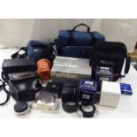 Photographic equipment and accessories: to include a Minolta Dynax 500 Si Super camera