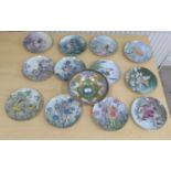 Decorative ceramics, viz. twelve Villeroy & Boch flower fairy plates  8"dia; and a Royal Worcester