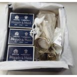 Silver napkin rings with personalised examples by Mappin & Webb  mixed marks  some boxed