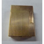 A gold plated Dupont cigarette lighter, model no. BMO196