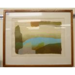 After Rivka Sinclair - 'Dead Sea I'  Limited Edition No.7/18 coloured print  bears a pencil