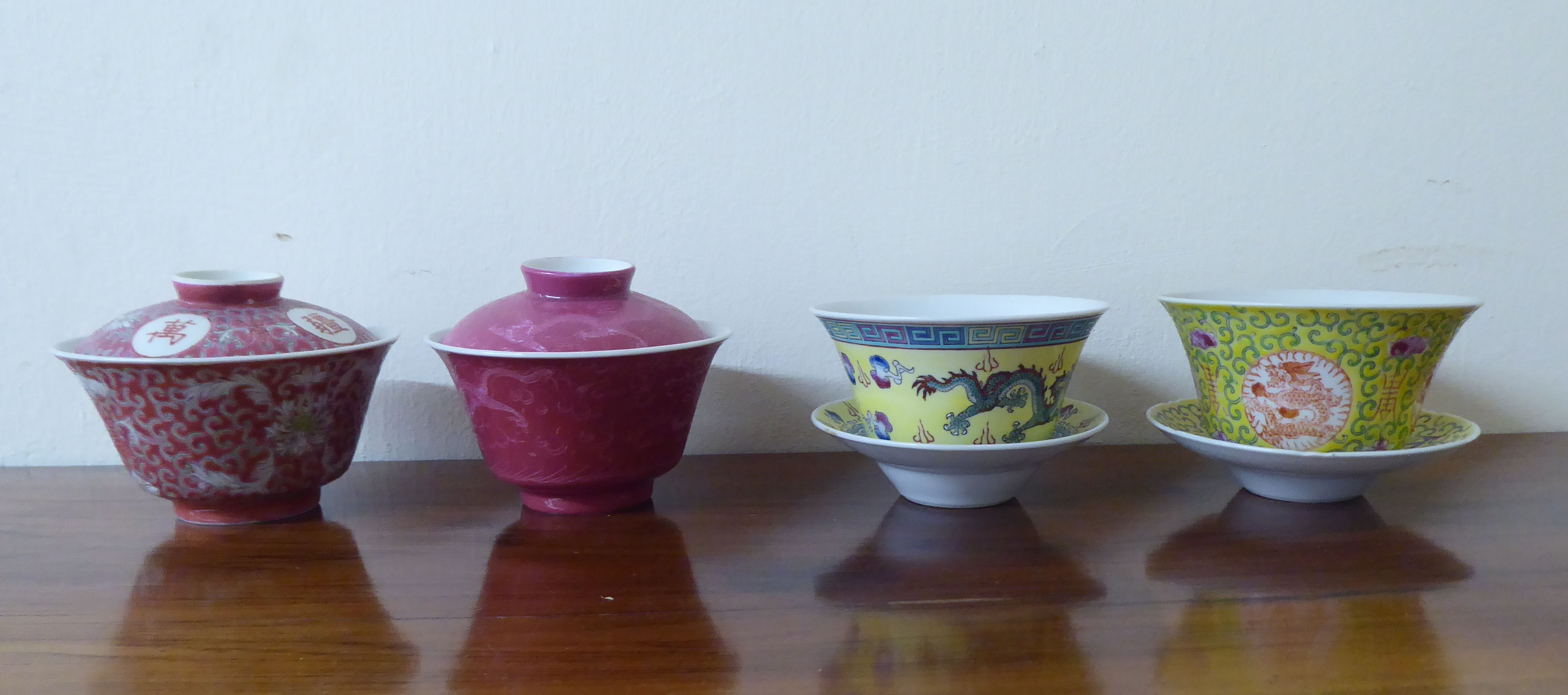 20thC Chinese porcelain tableware, decorated in a variety of bright colours - Image 4 of 5