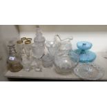 Glassware: to include a pair of pedestal salts  4"w
