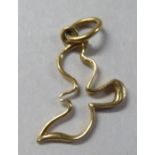 An 18ct gold pendant, designed by Paloma Picasso for Tiffany & Co
